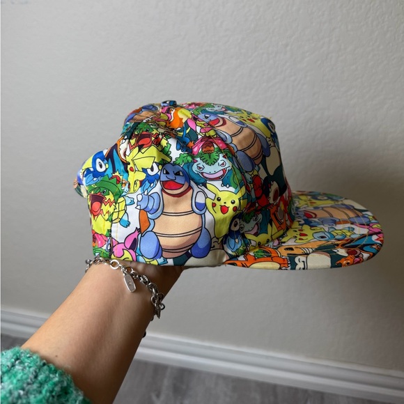 Pokemon Original Nintendo All Over Print Ball Cap Snap Back - Picture 4 of 8